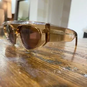 Sportmax by Max Mara Brown Geometric Cat-Eye Sunglasses Sport Max SM0008 Geometric Sunglasses – On Sale Now with Up  main image 2